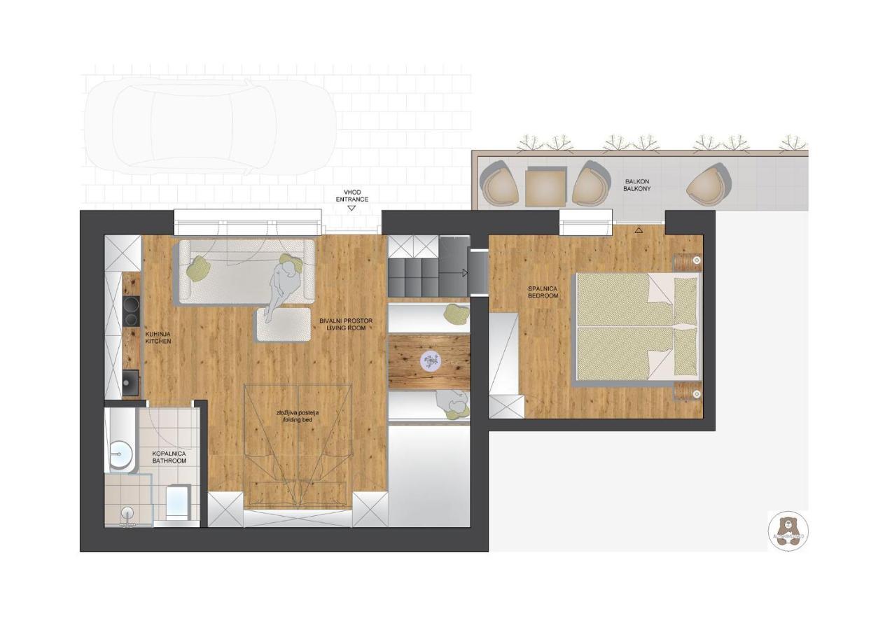 Apartma J.E.Z. ボーヒニ エクステリア 写真